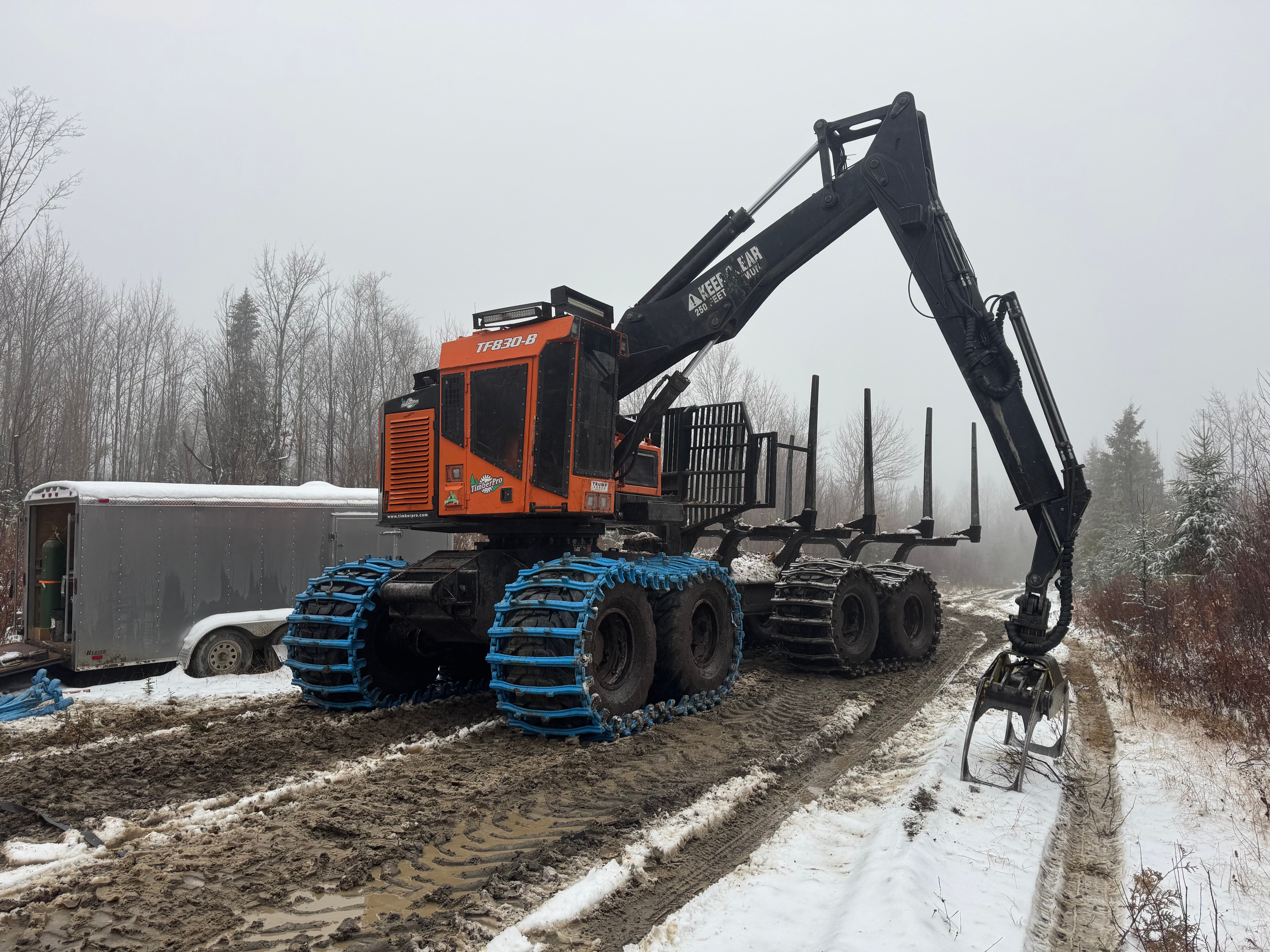Timberpro TF830-B - Wheeled Forwarder Forestry Machine 