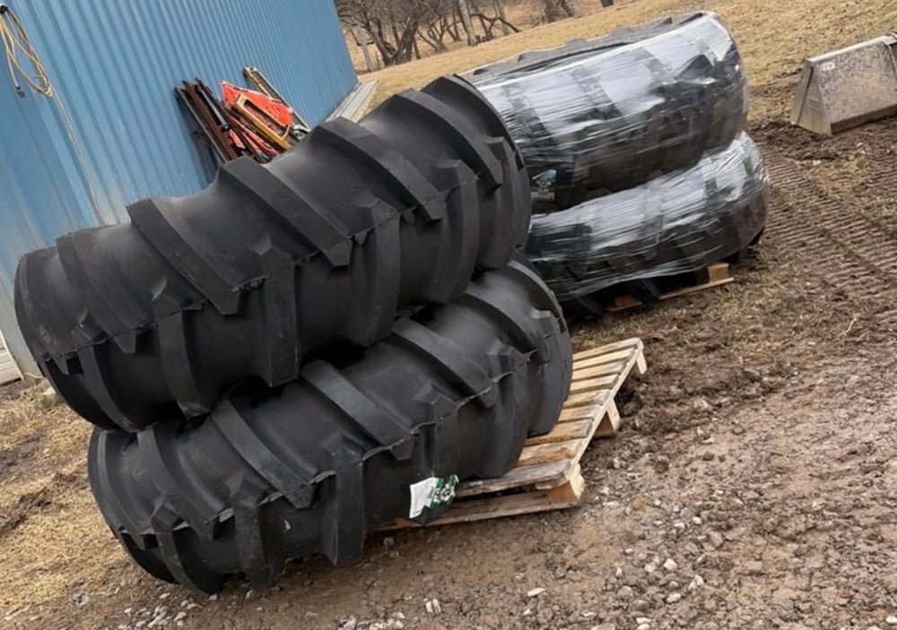 Forestry Tires on Pallets